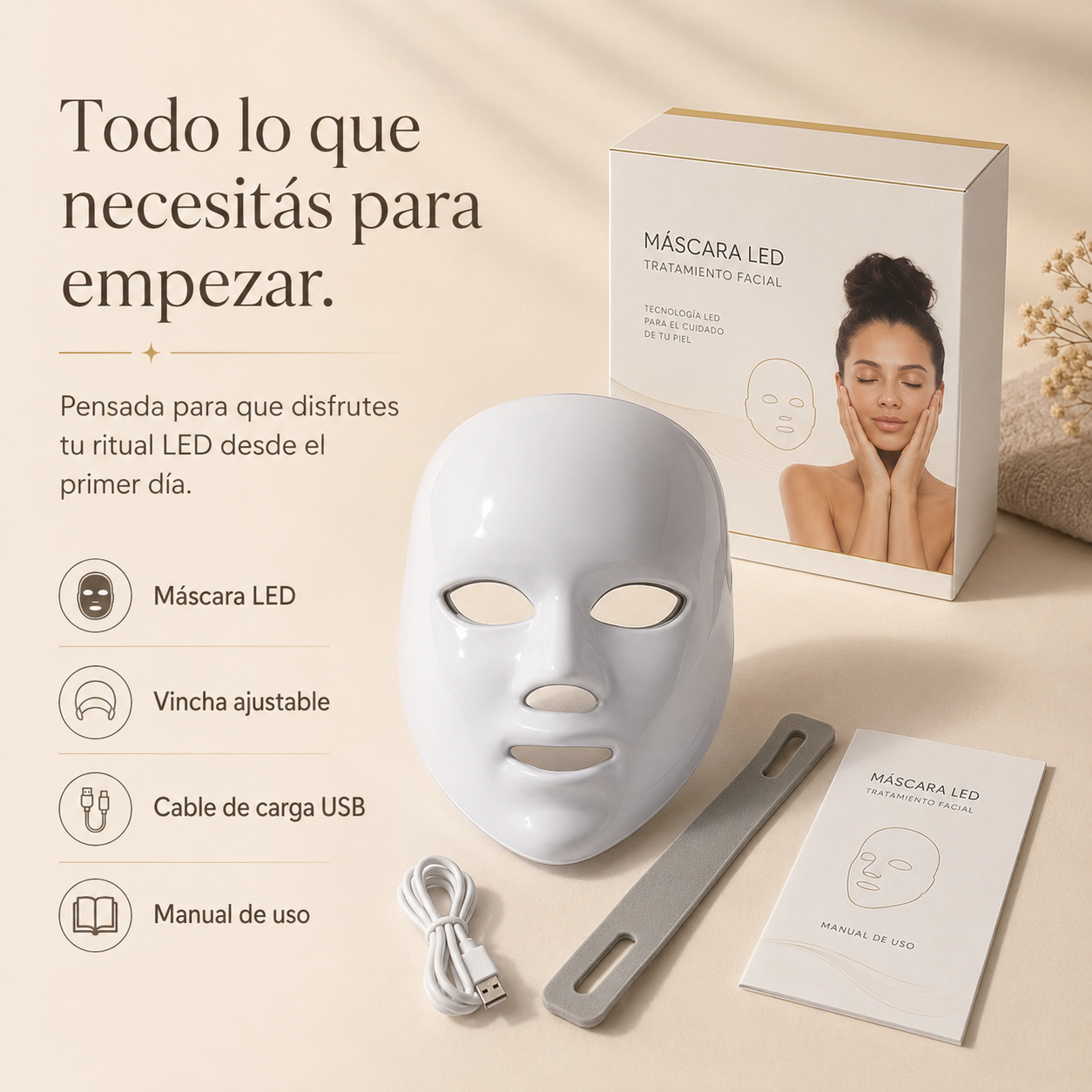 AURA 7 | Máscara Facial LED