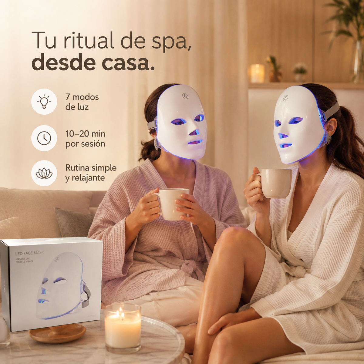 AURA 7 | Máscara Facial LED