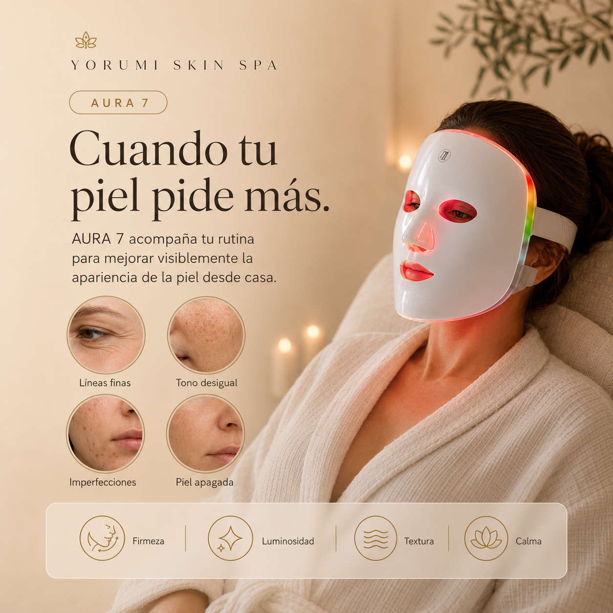 AURA 7 | Máscara Facial LED