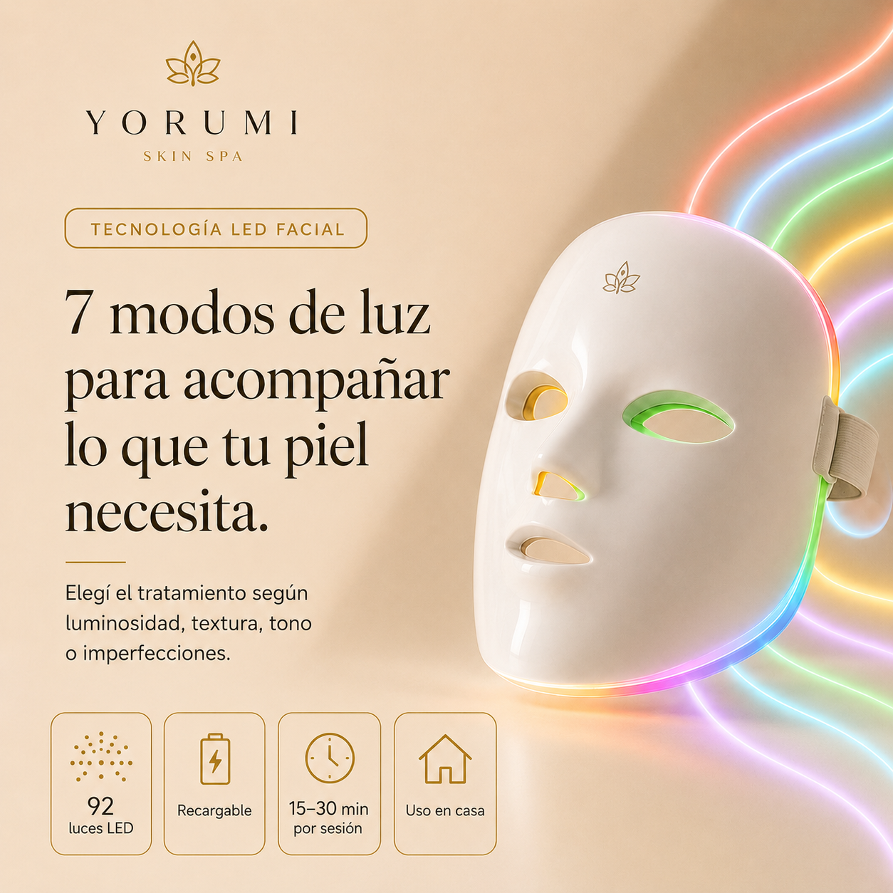 AURA 7 | Máscara Facial LED